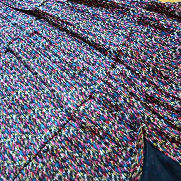 Designer Women's Multi Metallic Long Tiered Shirt Dress Size S - Picture 6 of 14